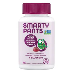 SmartyPants Immunity Formula Gummies Grape Kids Prebiotic And Probiotic 45 ea