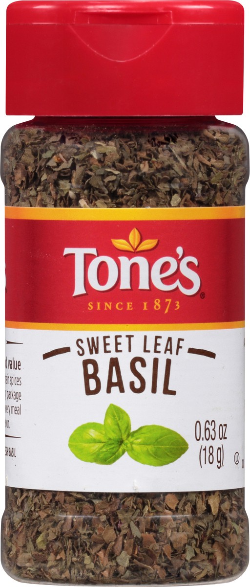 slide 5 of 8, Tone's Basil, 0.63 oz