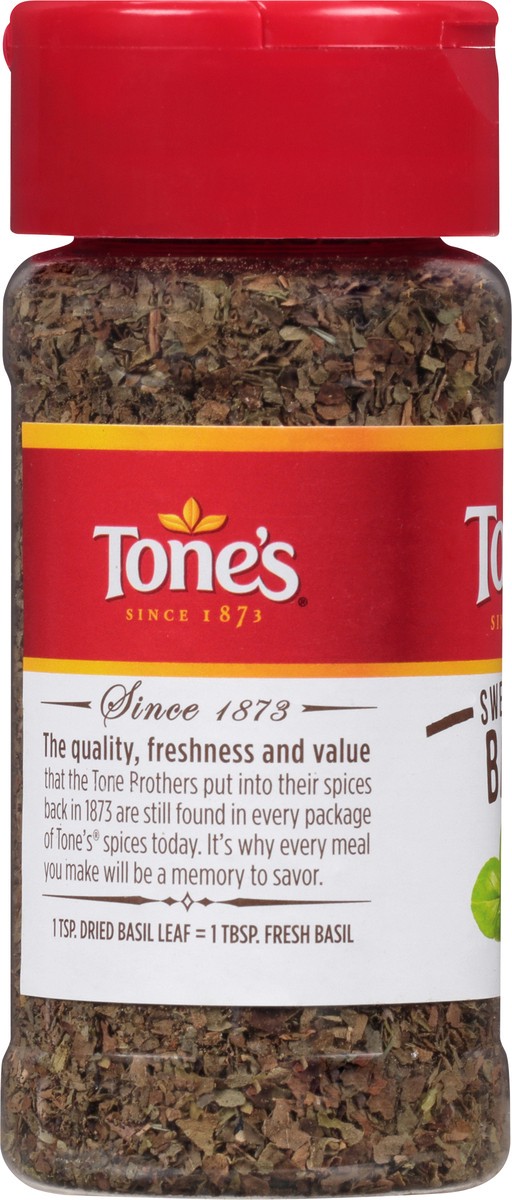 slide 7 of 8, Tone's Basil, 0.63 oz