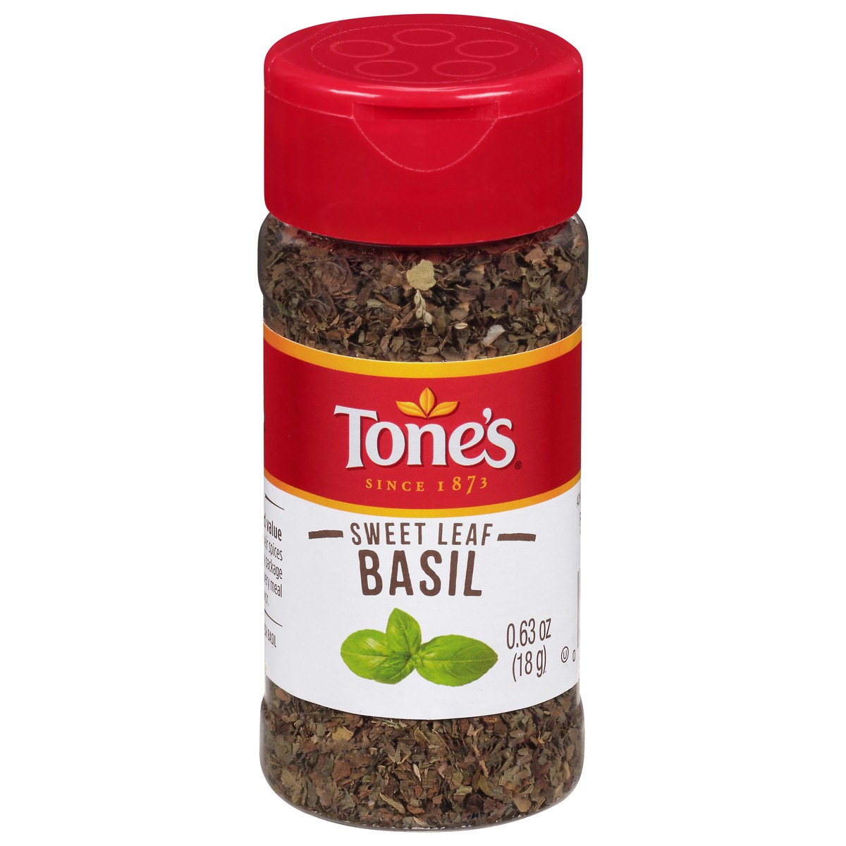 slide 1 of 8, Tone's Basil, 0.63 oz