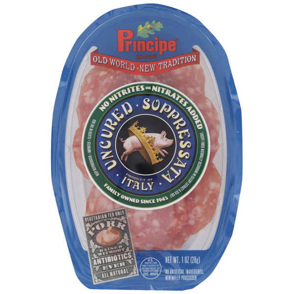 slide 1 of 1, Principe Salame Soprssata Min Oval, 1 oz