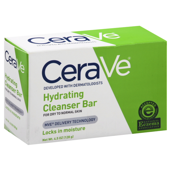 slide 1 of 1, CeraVe Hydrating Cleanser Bar, For Dry To Normal Skin, 4.5 oz