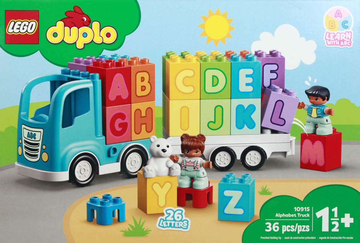 slide 6 of 10, LEGO 10915 1-1-2 + Year Preschool Building Toy Alphabet Truck 36 ea, 36 ct