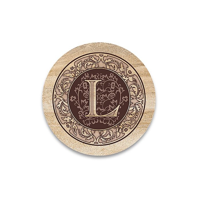 slide 1 of 1, Thirstystone Monogram Letter L'' Coasters'', 4 ct