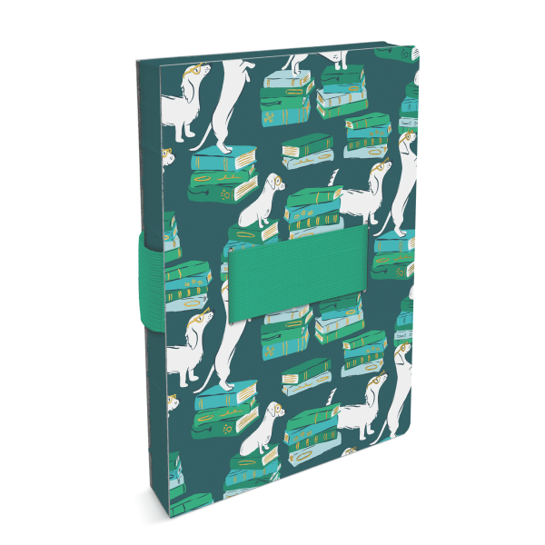 slide 4 of 4, Studio Oh! Casey Notebook With Phone Loop, 9-5/8"" X 7-1/8"", 1 Subject, College Rule, 192 Pages, Smart Pups, 1 ct