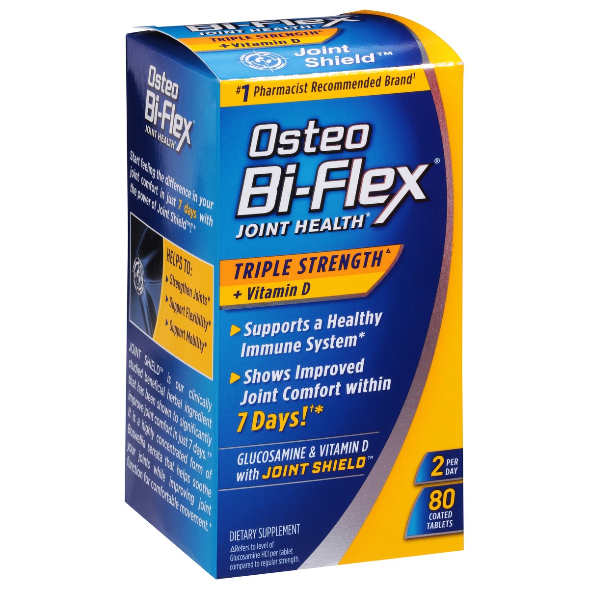 slide 2 of 9, Osteo Bi-Flex Triple Strength & Vitamin D Joint Health Dietary Supplement Coated Tablets, 80 ct