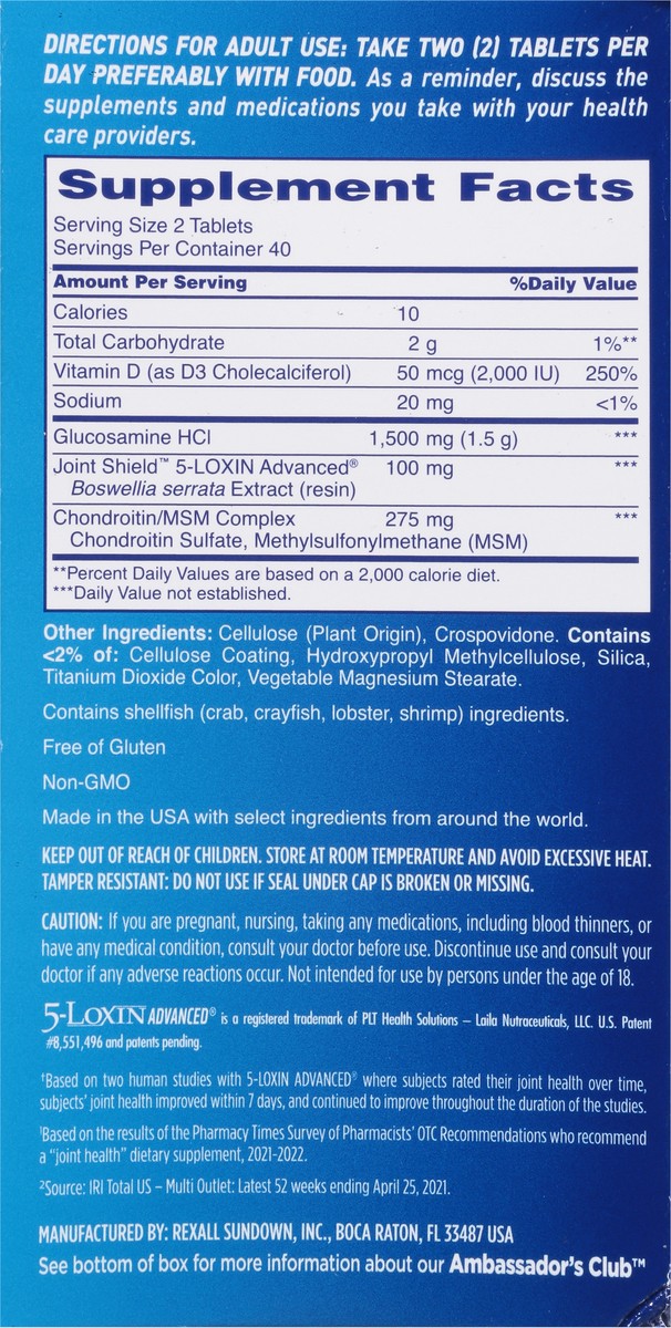 slide 5 of 9, Osteo Bi-Flex Triple Strength & Vitamin D Joint Health Dietary Supplement Coated Tablets, 80 ct