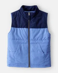 Oshkosh Boys Sleeveless Puffer Vest - Blue - 14