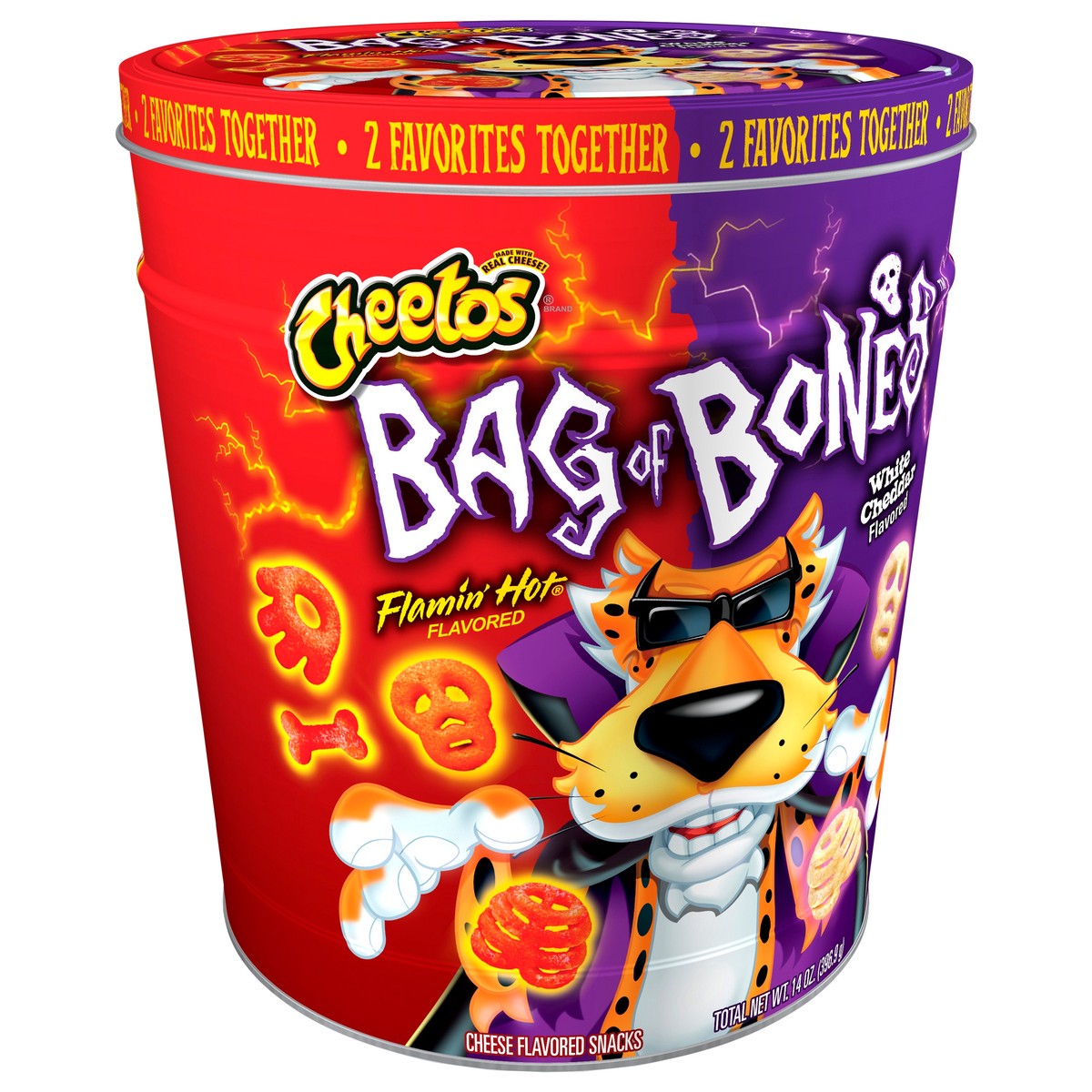 slide 7 of 11, Cheetos Bag of Bones Cheese Flavored Snacks Variety 7 Oz 2 Count, 2 ea