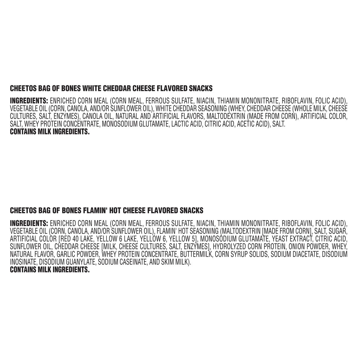 slide 3 of 11, Cheetos Bag of Bones Cheese Flavored Snacks Variety 7 Oz 2 Count, 2 ea