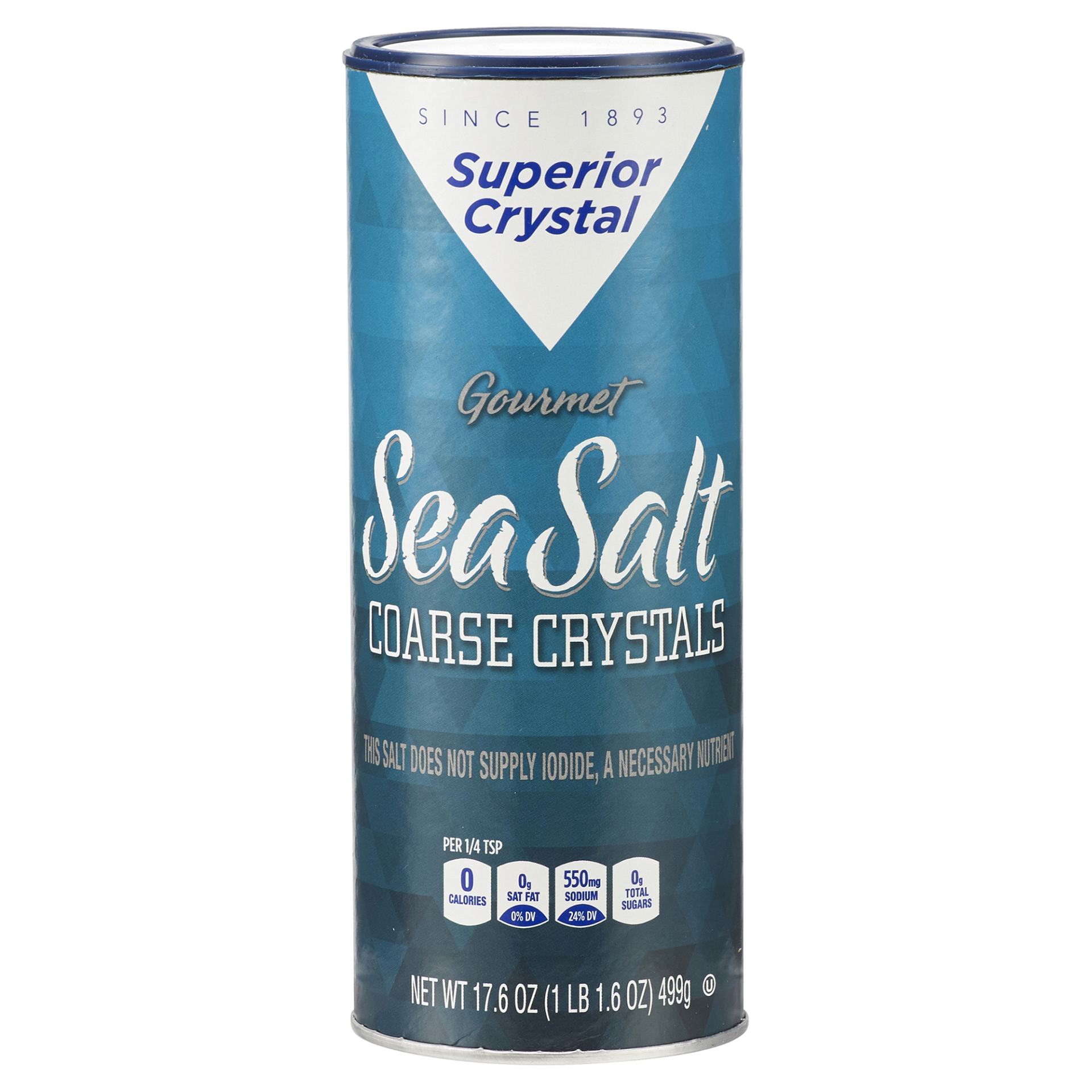 slide 1 of 1, Superior Coarse Crystal Sea Salt, 17.6 oz