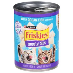 Friskies Purina Meaty Bits Wet Cat Food - Ocean Fish