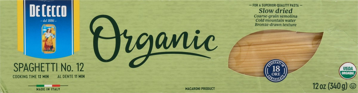 slide 10 of 14, De Cecco Spaghetti Organic Pasta, 12 oz