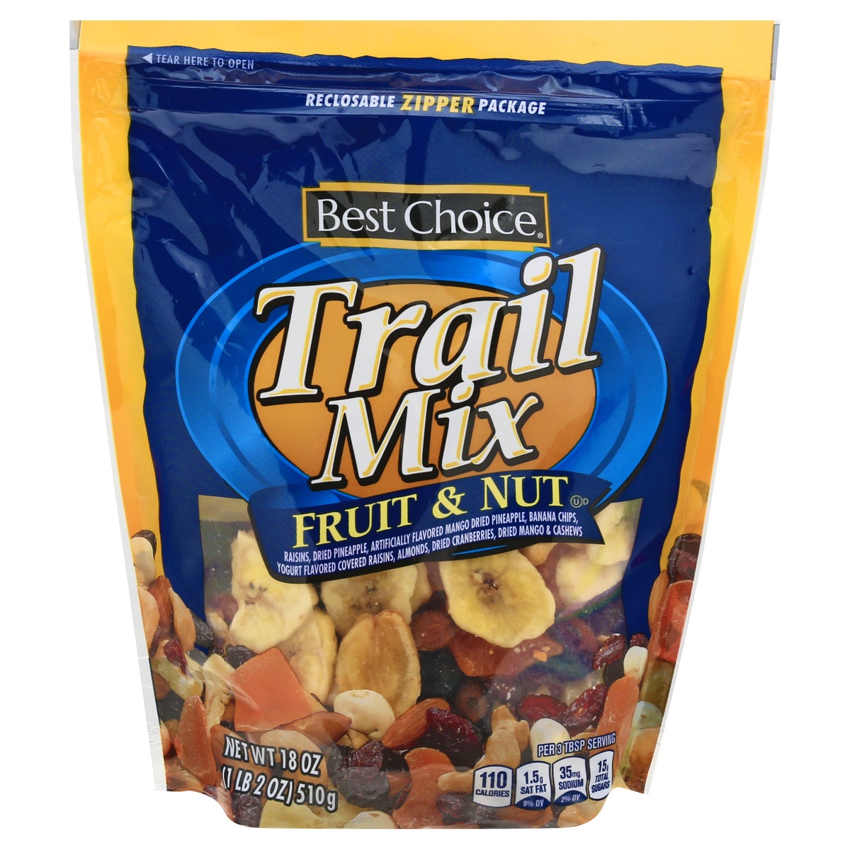 slide 1 of 1, Best Choice Fruit & Nut Medley Trail Mix, 18 oz