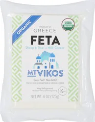Mt Vikos Organic Sheep & Goat's Milk Feta Cheese 6 oz