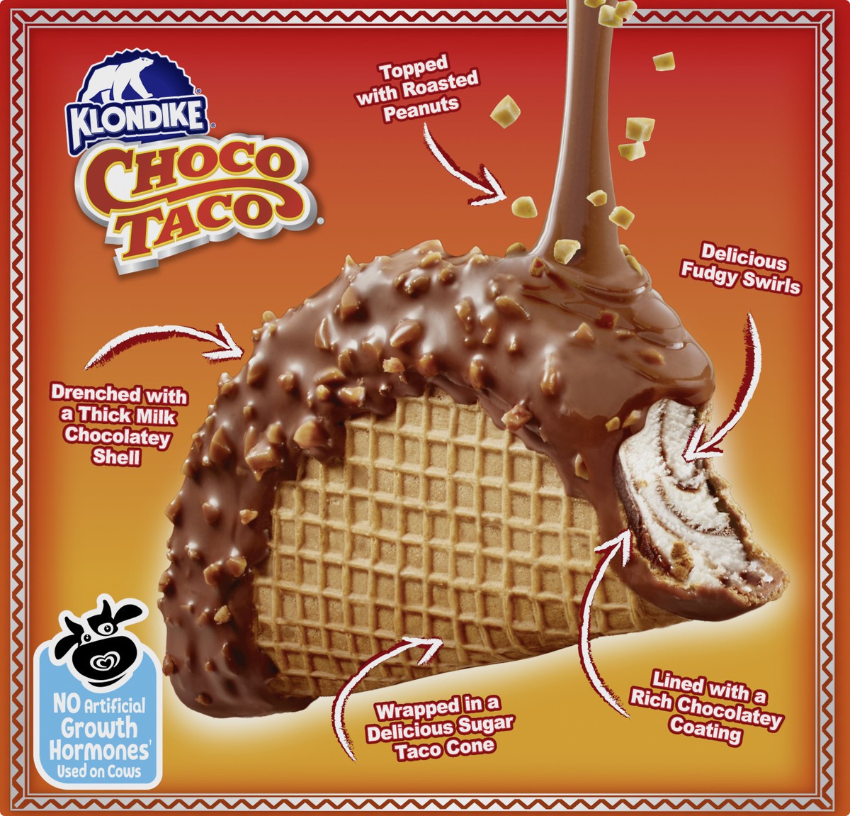 slide 3 of 4, Klondike Frozen Dairy Dessert Choco Tacos Vanilla, 3.5 fl oz, 4 Count , 4 ct