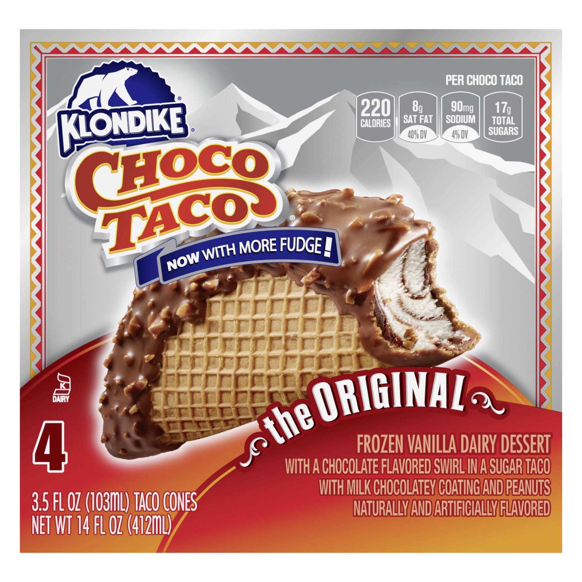 slide 1 of 5, Klondike Choco Taco, 4 ct