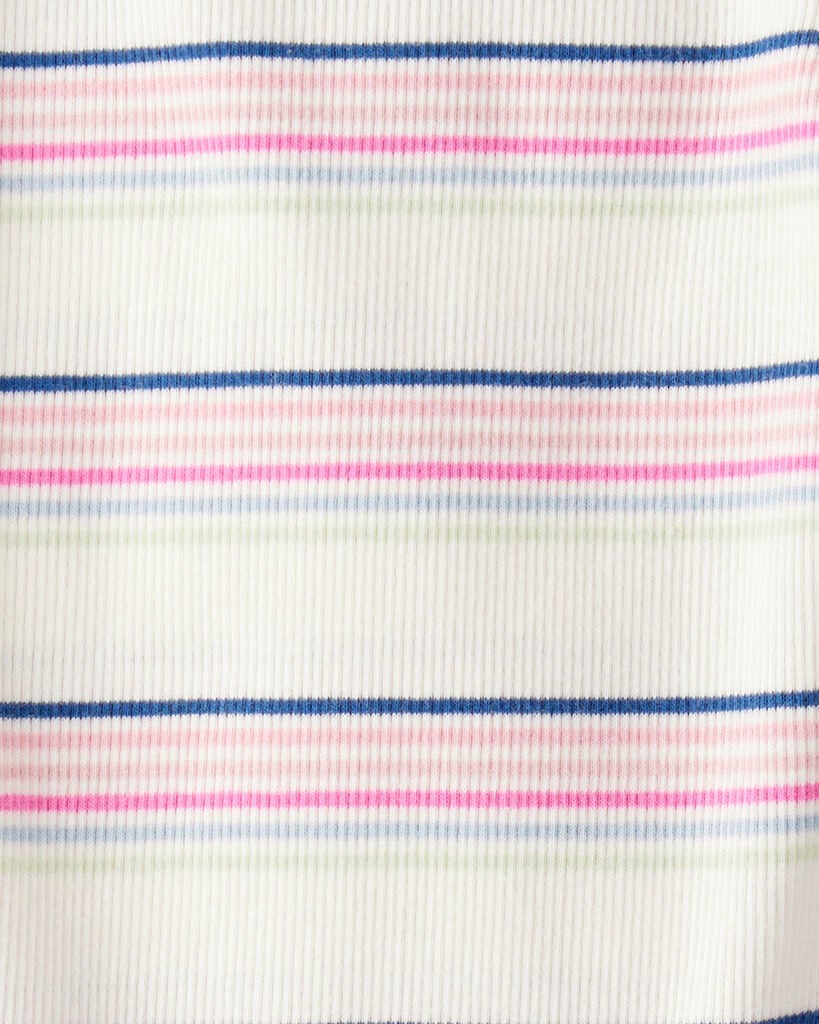 slide 2 of 4, Littleplanet Baby Girl 2-Pack Organic Cotton Bodysuits Striped, Rosewood Pink 18M, 1 ct