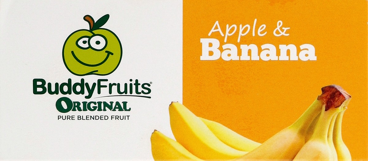 slide 4 of 4, Buddy Fruits Banana & Apple Blended Fruits 4 - 3.2 oz Pouches, 4 ct