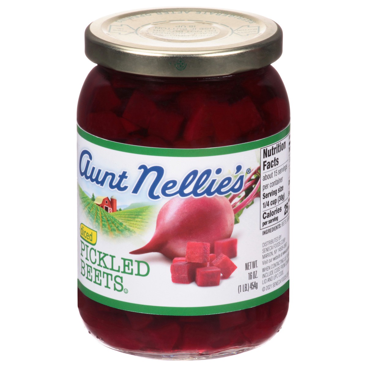 slide 7 of 9, AUNT NELLIES Diced Pickled Beets, 16 oz