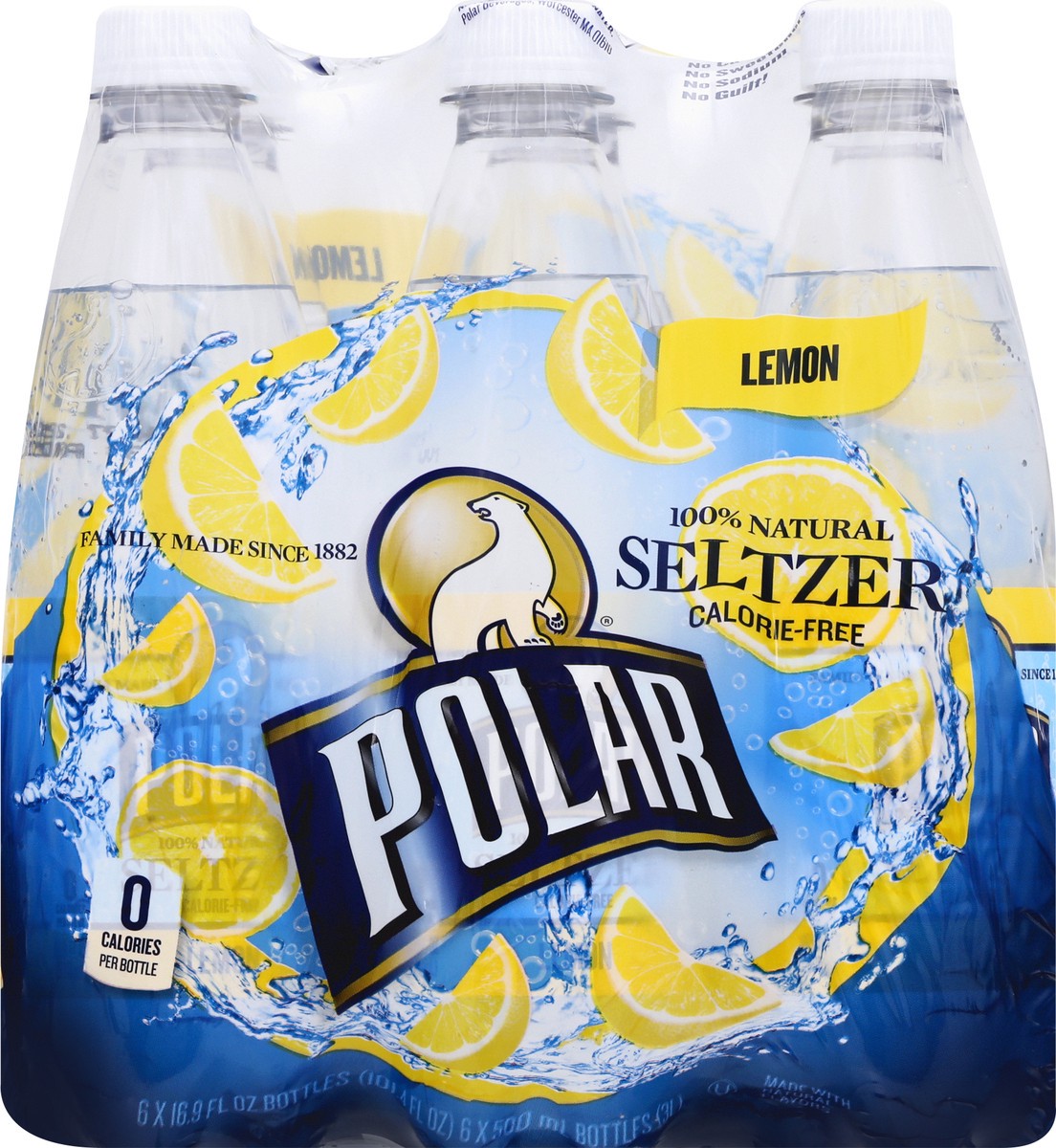 slide 11 of 12, Polar 6 Pack Lemon Seltzer 6 ea, 6 ct