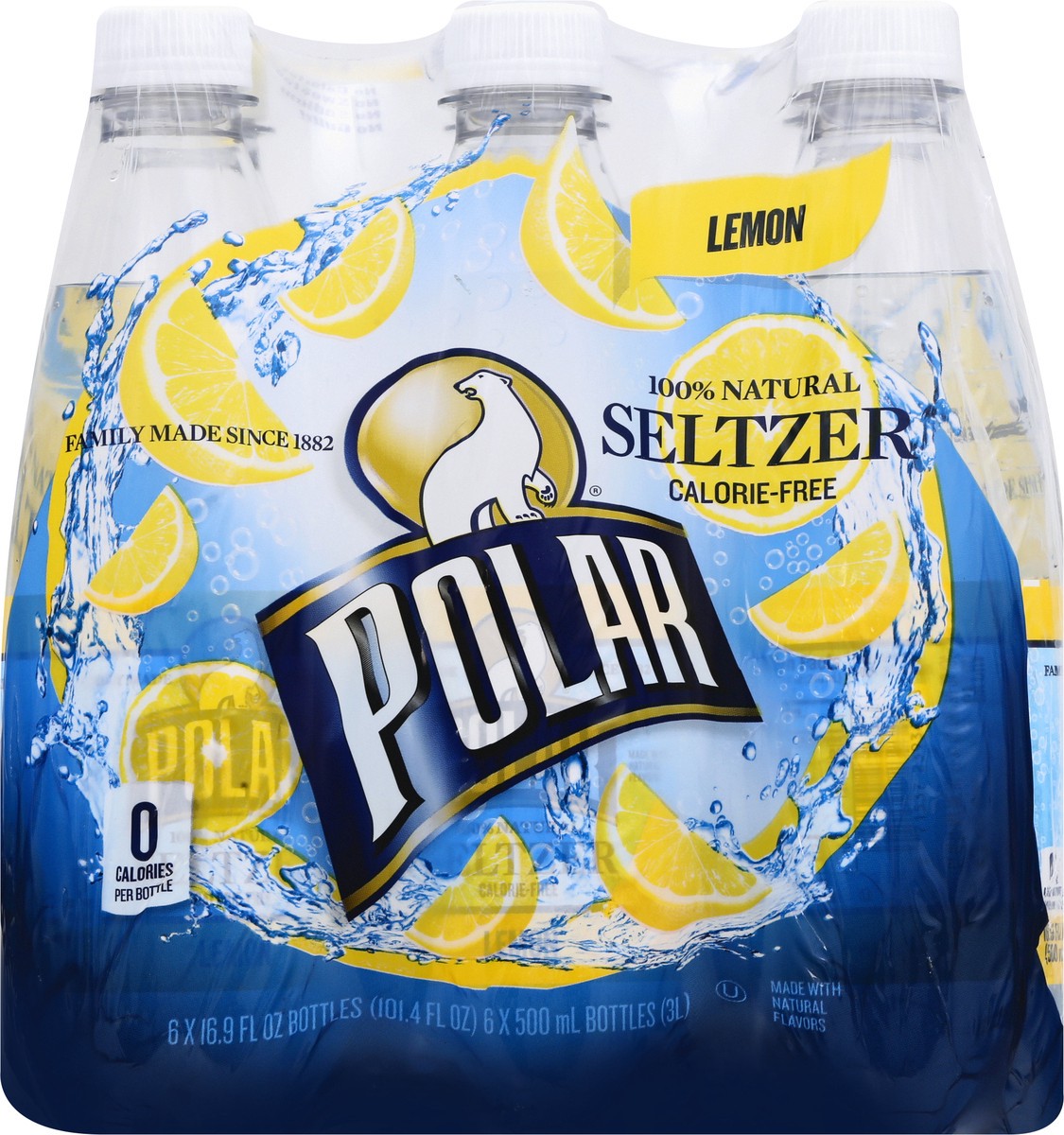 slide 12 of 12, Polar 6 Pack Lemon Seltzer 6 ea, 6 ct