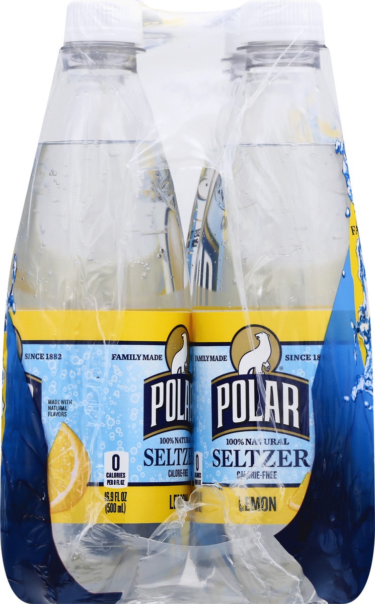 slide 3 of 12, Polar 6 Pack Lemon Seltzer 6 ea, 6 ct