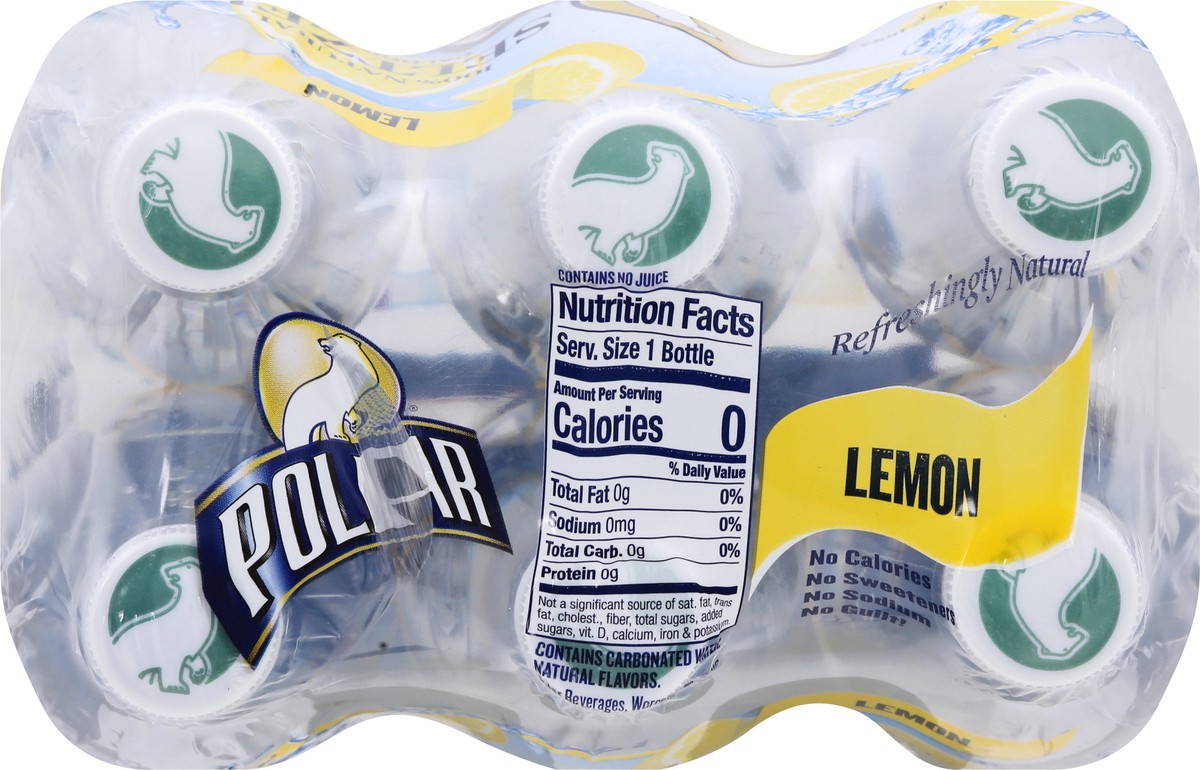 slide 9 of 12, Polar 6 Pack Lemon Seltzer 6 ea, 6 ct