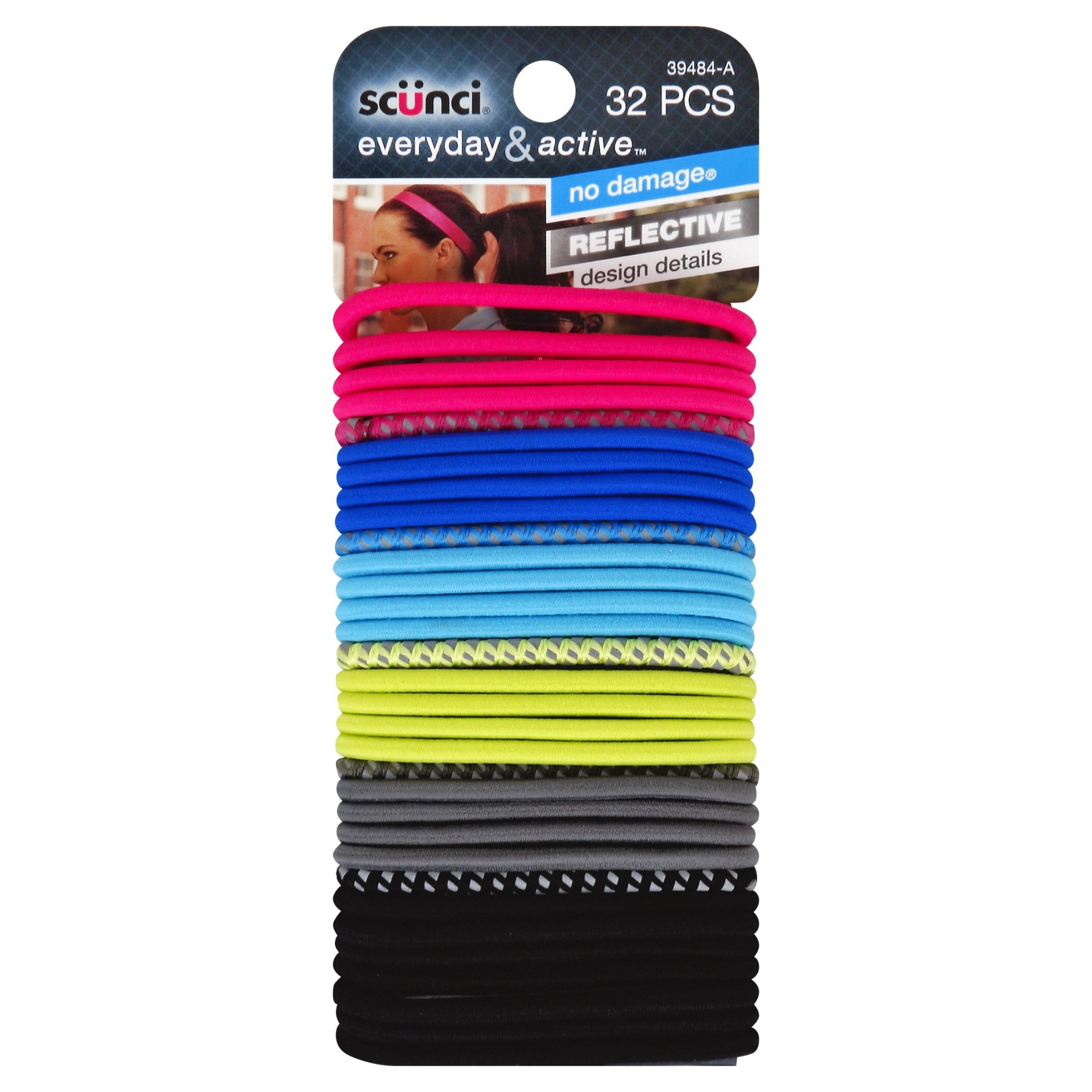 slide 1 of 1, scünci Active Solid Reflective Elastics, 32 ct