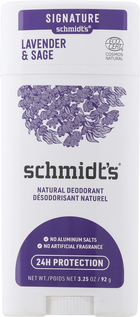 slide 8 of 10, Schmidt's Aluminum Free Natural Deodorant Lavender & Sage, 3.25 oz, 3.25 oz