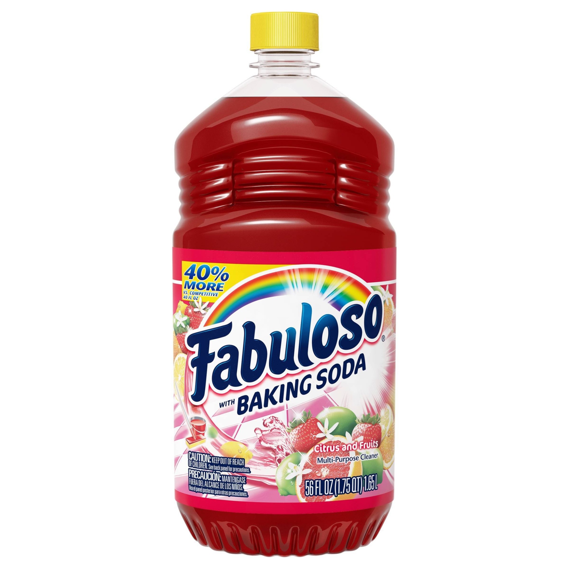 slide 1 of 1, Fabuloso Citrus And Fruits Multi-Purpose Cleaner With Baking Soda, 56 fl oz