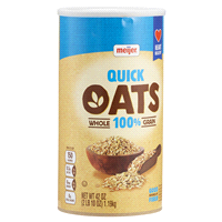 slide 5 of 29, Meijer Quick Oats, 42 oz