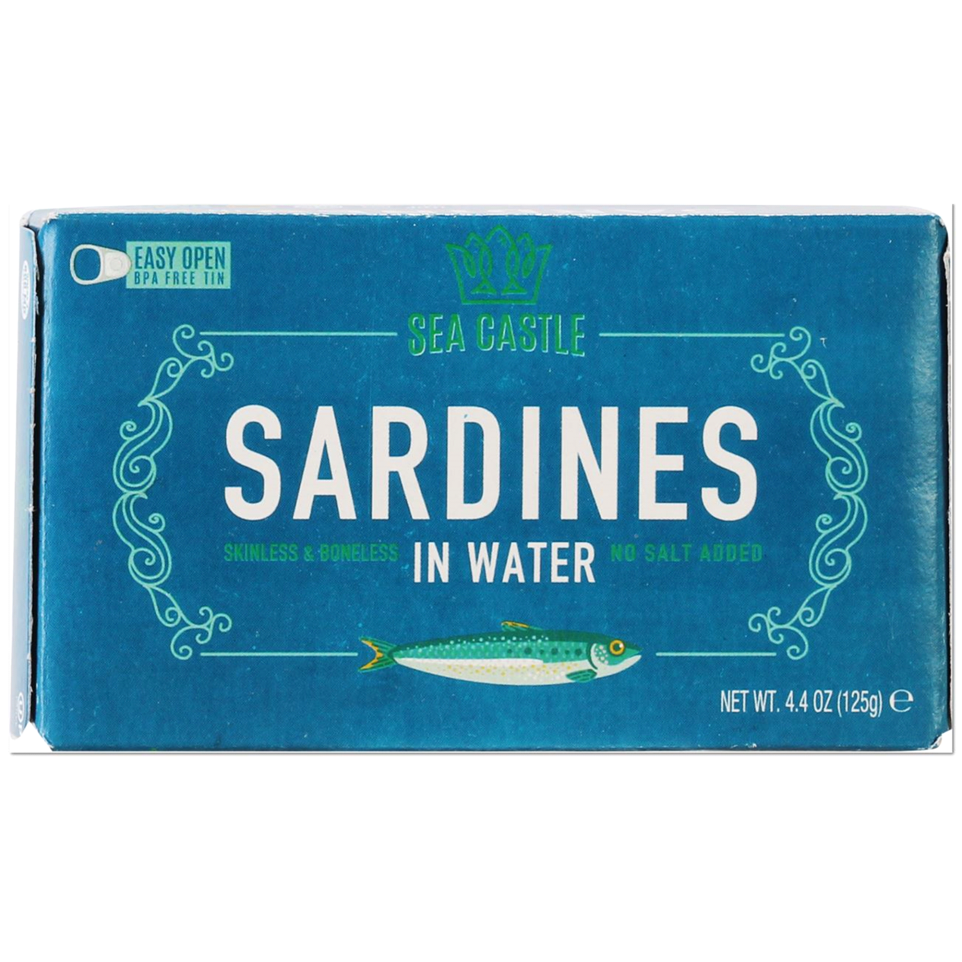 slide 1 of 1, Sea Castle Skinless & Boneless Sardines In Water, 4.4 oz