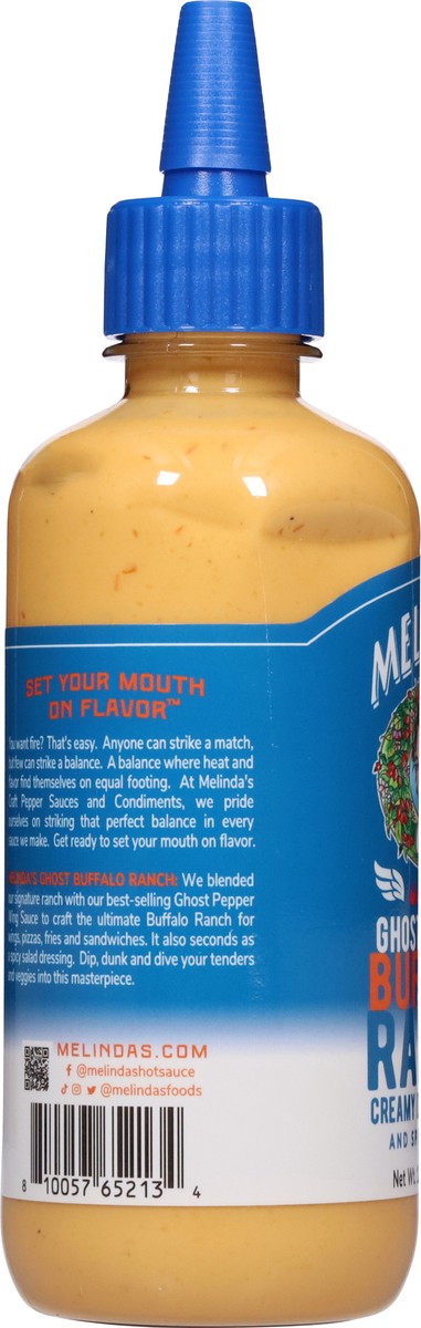 slide 4 of 14, Melinda's Creamy Spicy Ghost Pepper Buffalo Ranch Dipping Sauce and Dressing - 12 fl oz, 12 fl oz
