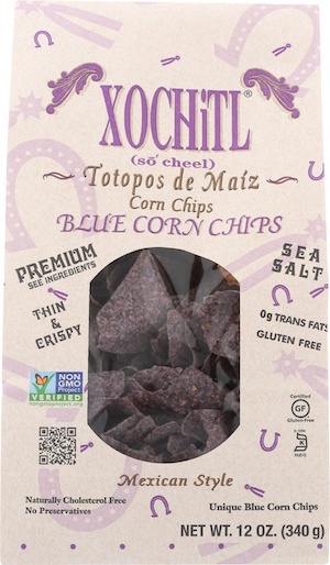 slide 1 of 1, Xochitl Tort Chips Blue Premium, 12 oz