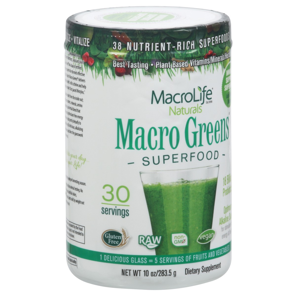 slide 2 of 10, MacroLife Naturals Macro Greens Superfood 10 oz, 10 oz