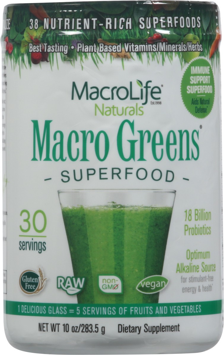 slide 8 of 10, MacroLife Naturals Macro Greens Superfood 10 oz, 10 oz