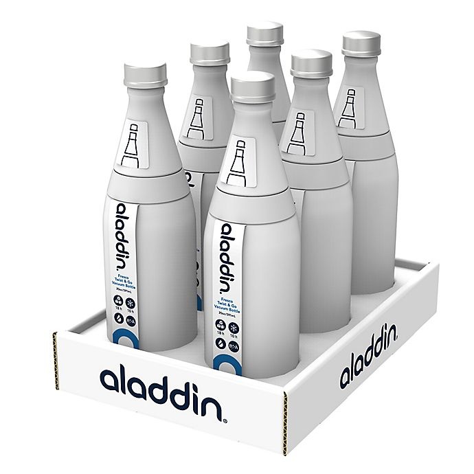 slide 2 of 3, Aladdin Fresco Twist & Go Vacuum Insulated Bottle - White, 20 oz