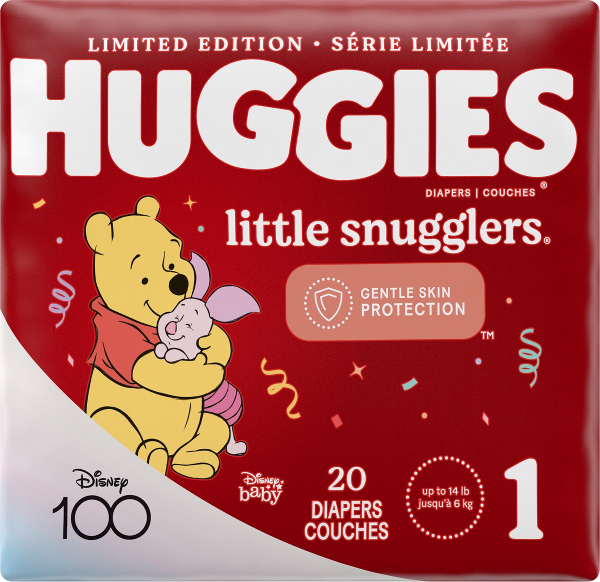 slide 9 of 11, Huggies Little Snugglers Baby Diapers, Size 1, 20 Ct, 20 ct