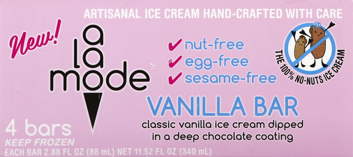 slide 2 of 5, A La Mode Vanilla Bar, 4 ct; 11.52 fl oz
