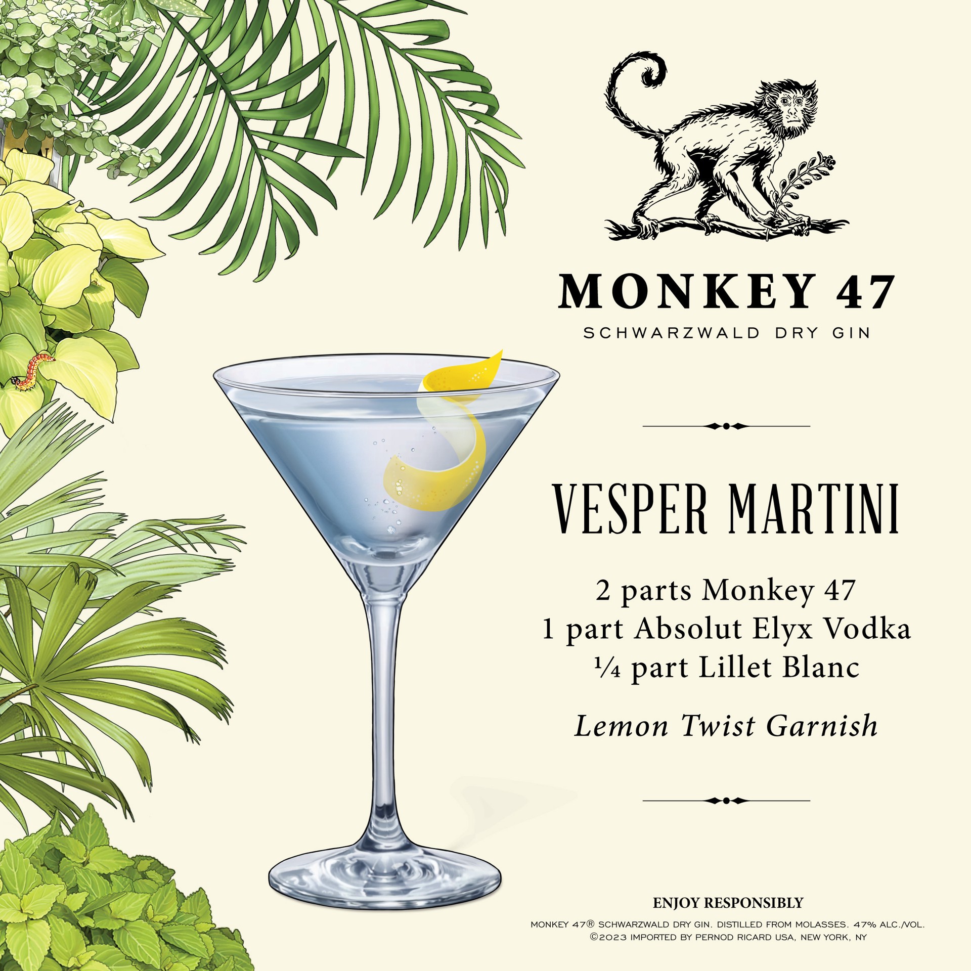 slide 4 of 10, Monkey 47 Gin Monkey 47 Schwarzwald Dry Gin 1L, 94 Proof, 1 liter