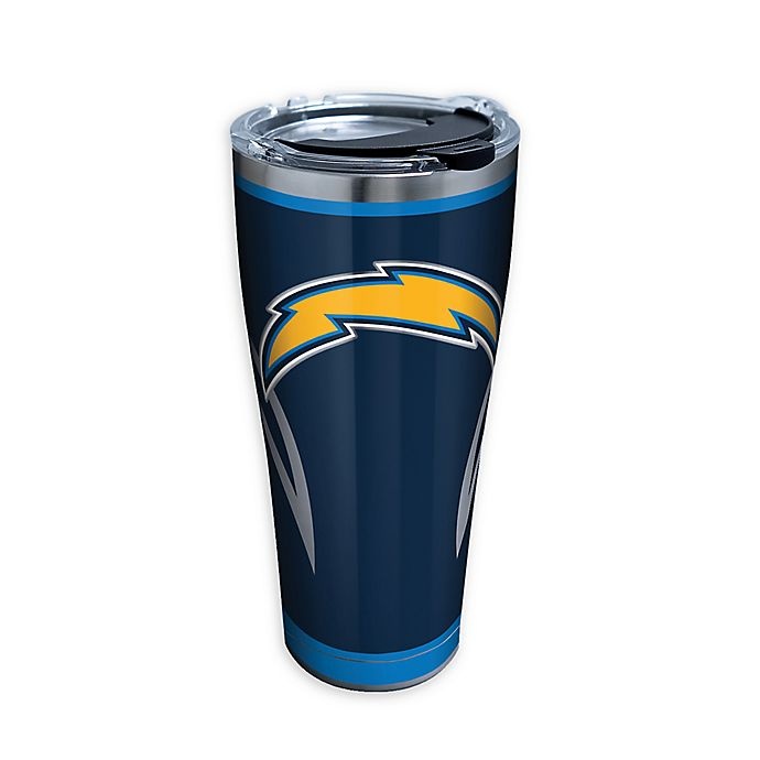 slide 1 of 1, Tervis NFL Los Angeles Chargers Rush Stainless Steel Tumbler with Lid, 30 oz