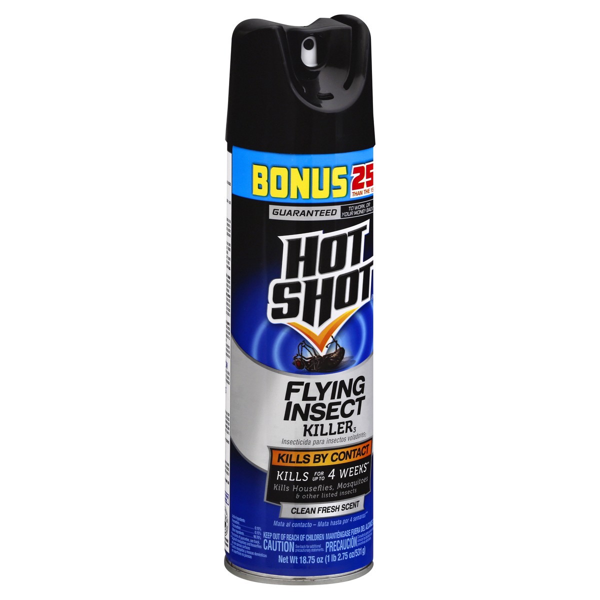 slide 7 of 11, Hot Shot Clean Fresh Scent Flying Insect Killer 18.75 oz, 18.75 oz