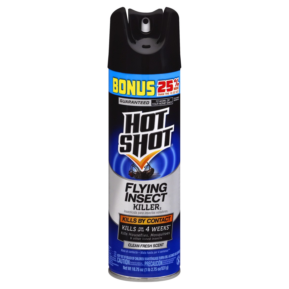 slide 3 of 11, Hot Shot Clean Fresh Scent Flying Insect Killer 18.75 oz, 18.75 oz