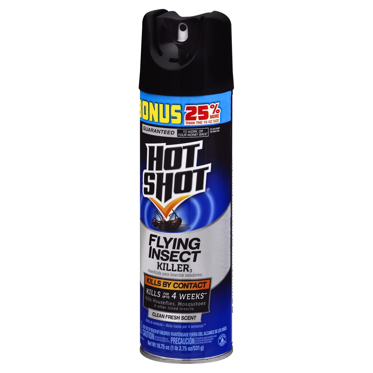 slide 6 of 11, Hot Shot Clean Fresh Scent Flying Insect Killer 18.75 oz, 18.75 oz