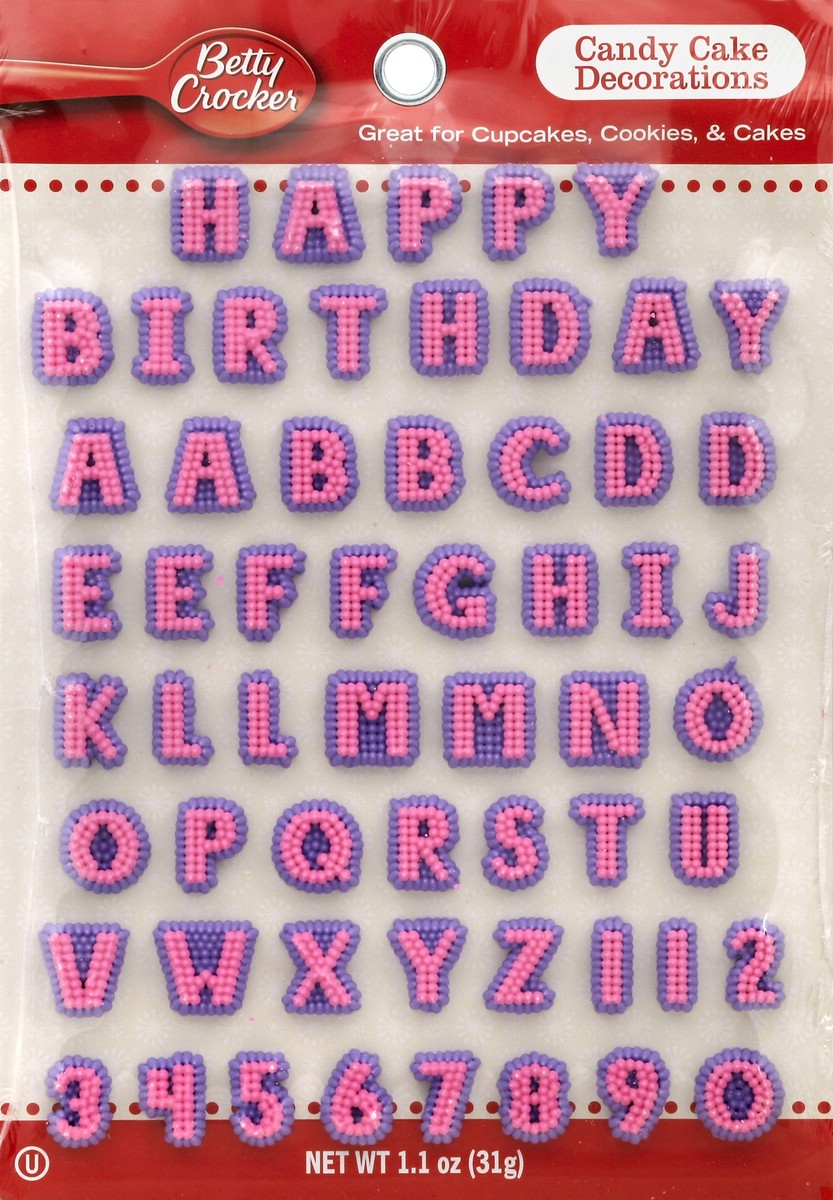 slide 3 of 3, Betty Crocker Alphabet Candy Card, 1 oz