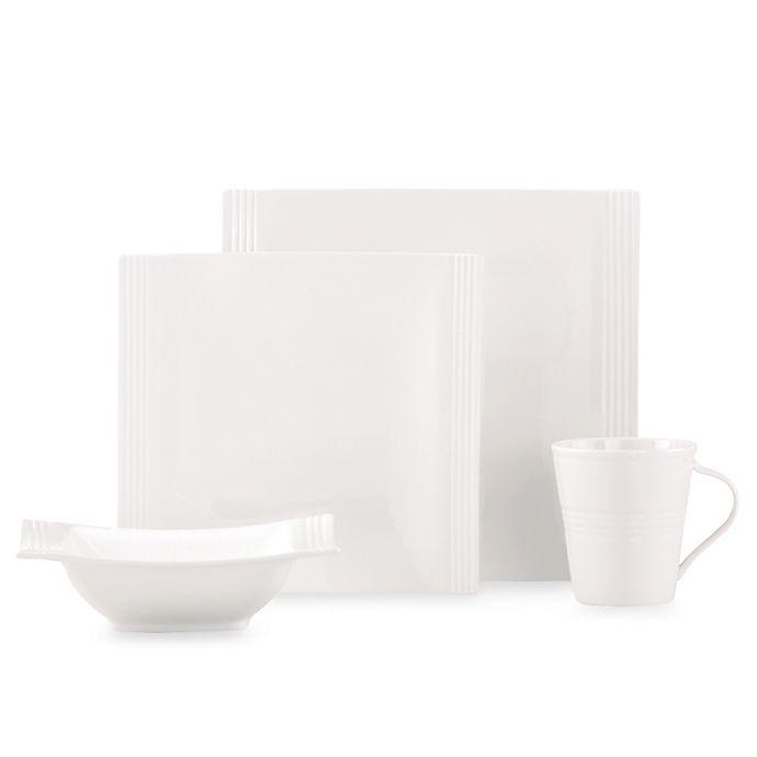 slide 1 of 1, Lenox Tin Can Alley Square Place Setting, 4 ct