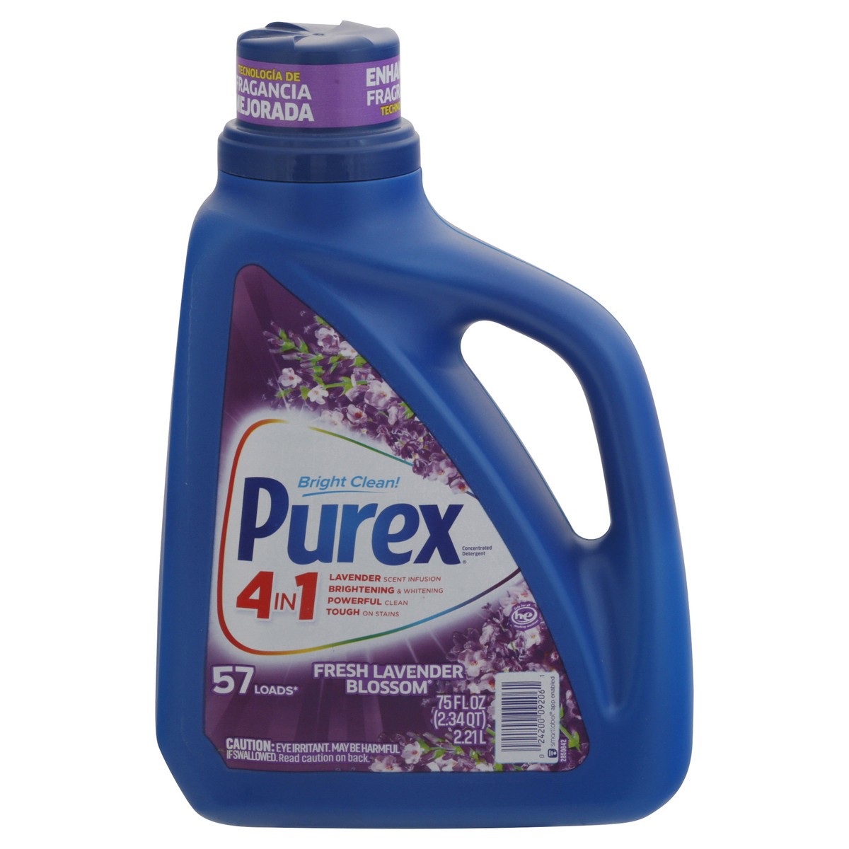 slide 1 of 3, Purex 4 in 1 Concentrated Fresh Lavender Blossom Detergent 75 fl oz, 75 fl oz