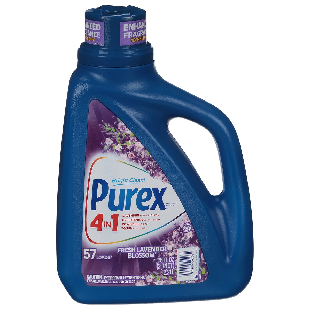 slide 1 of 3, Purex 4 in 1 Concentrated Fresh Lavender Blossom Detergent 75 fl oz, 75 fl oz