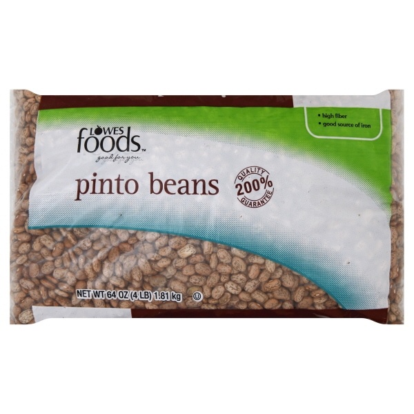 slide 1 of 1, Lowes Foods Dry Beans Pinto, 4 lb